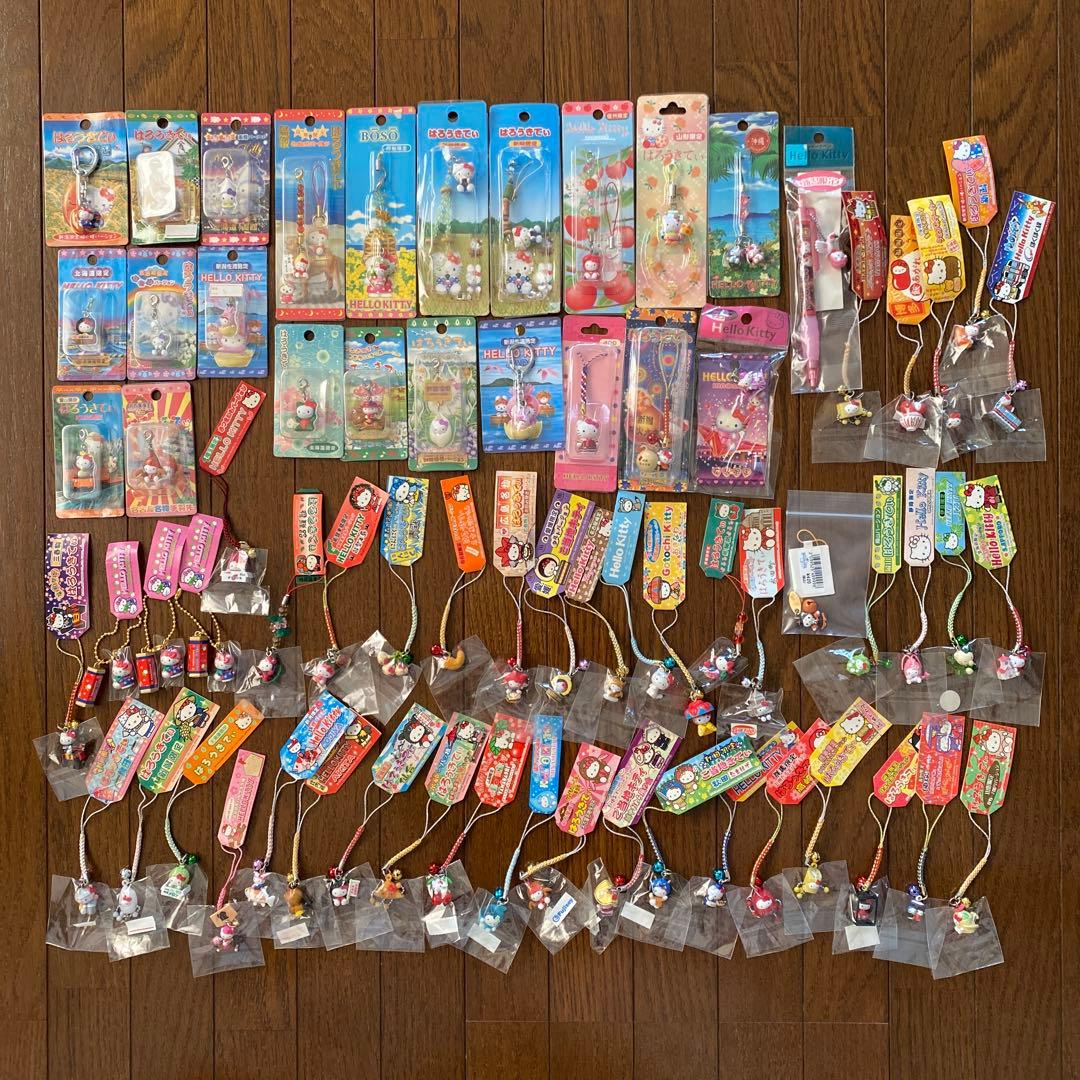 ハローキティ　ストラップ　ご当地　根付け　68点まとめ売り