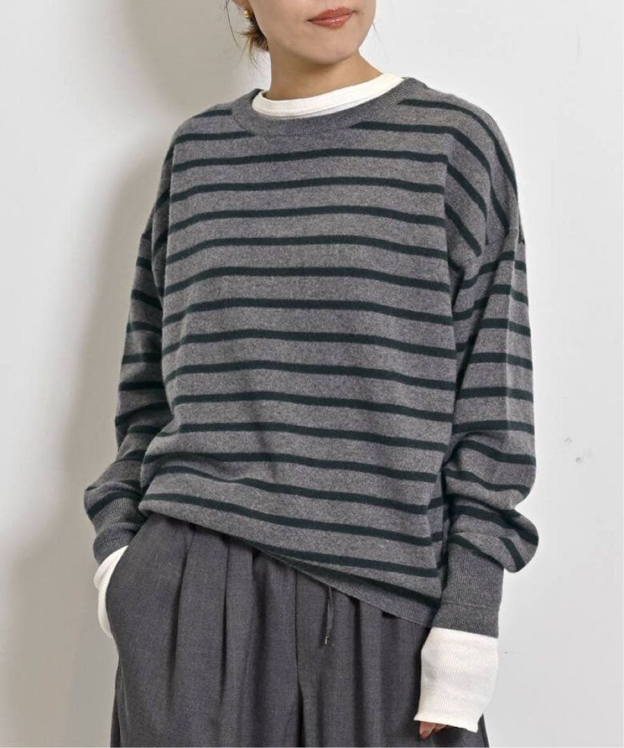 L'Appartement BORDER BF KNIT PULLOVER - メルカリ