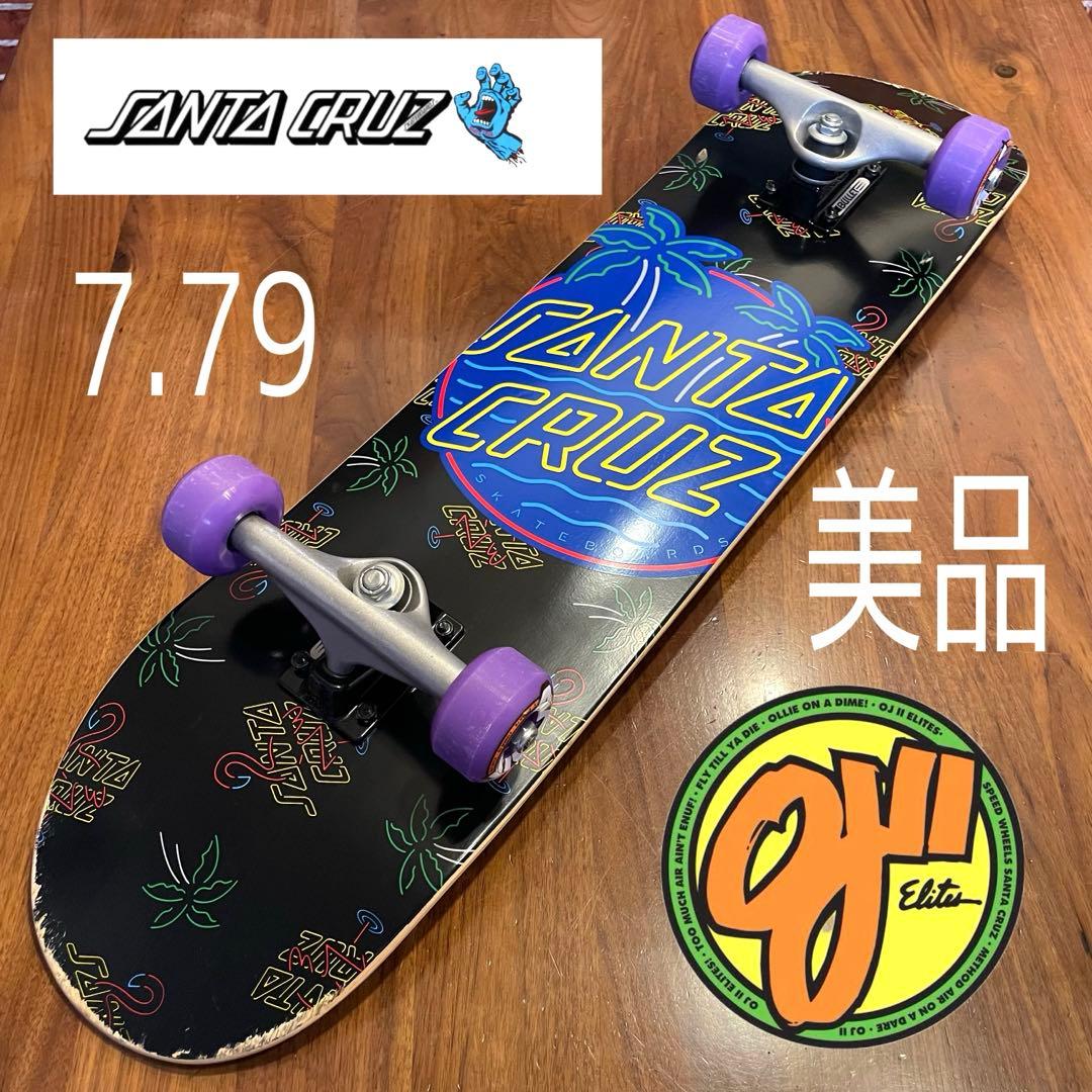 サンタクルーズ　スケボー　スケートボード　コンプリート　美品　OJウィール
