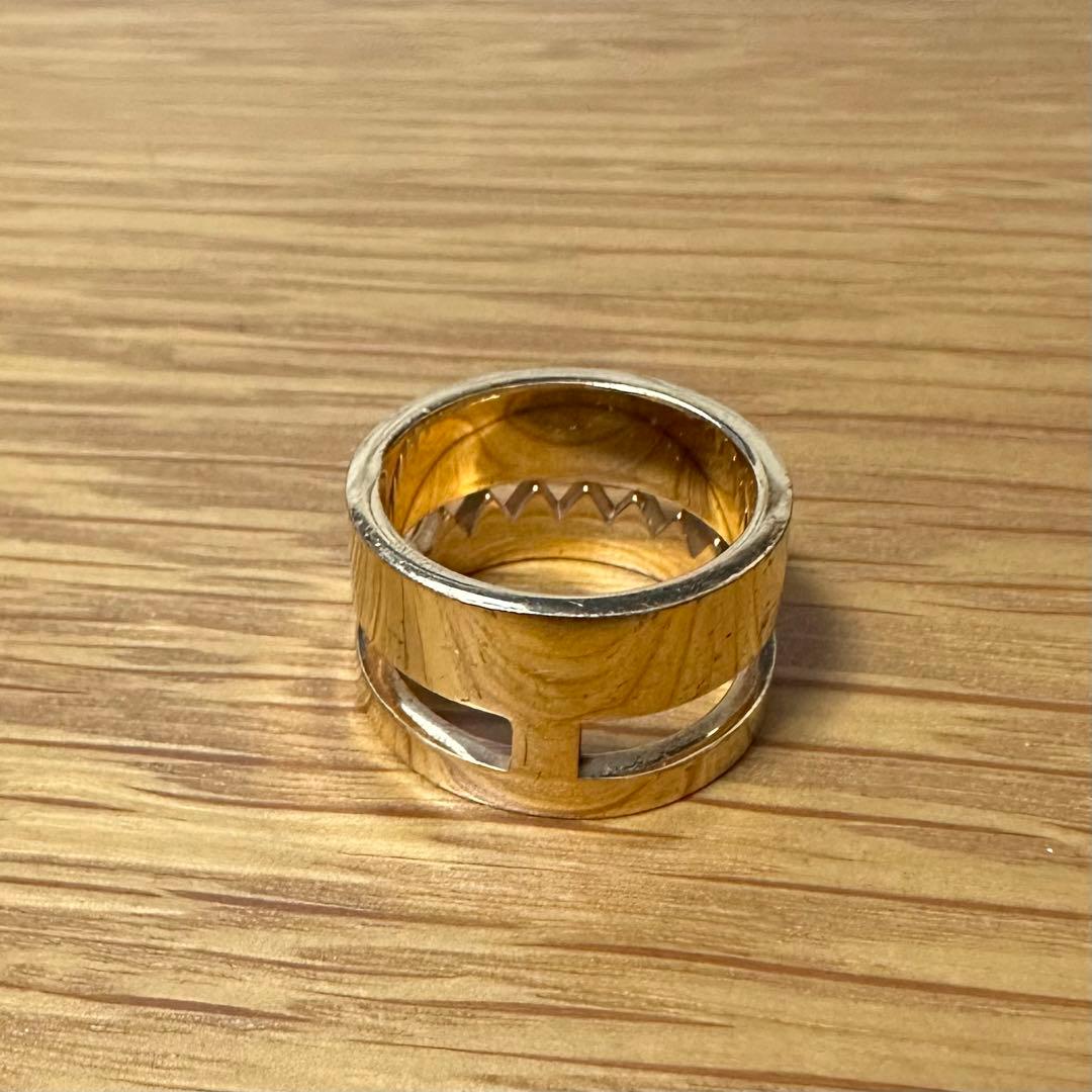 FENDI モンスター顔デザイン リング Mサイズ ゴールド【重要：箱あり