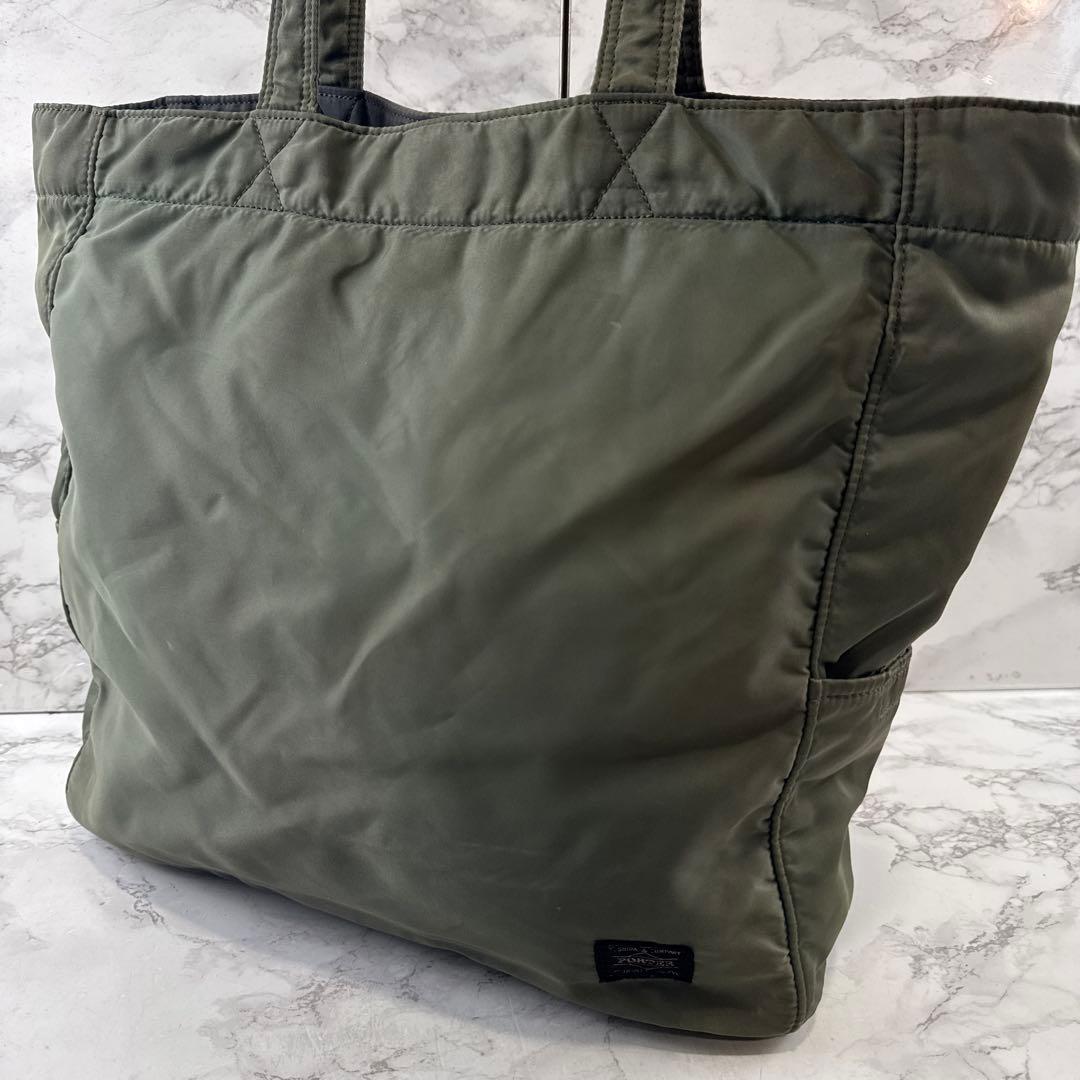 PORTER ポーター タンカー ナイロン ラージサイズ トートバッグ カーキ