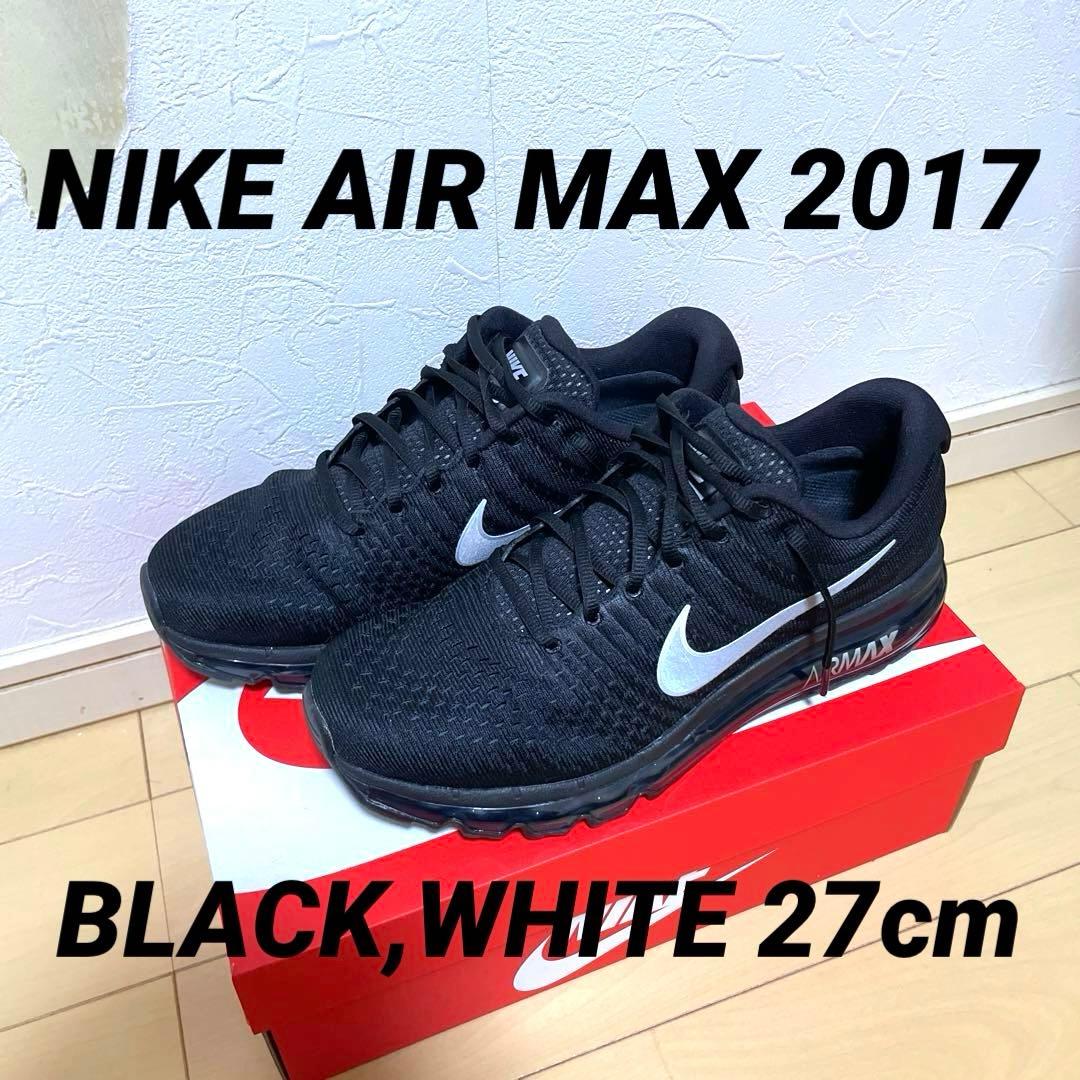 NIKE AIR MAX 2017 BLACK WHITE 27cm 黒タグ付き