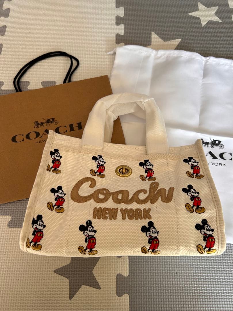 新品未使用★Coach ミッキーマウス トートバッグ