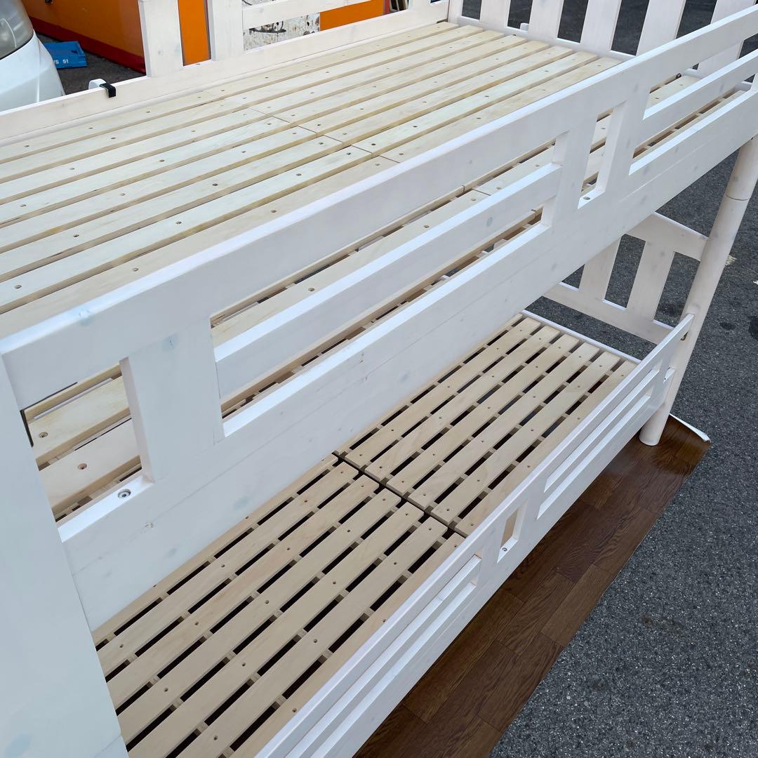 直接引取限定！中古 木製 2段ベッド LED照明付 - メルカリ