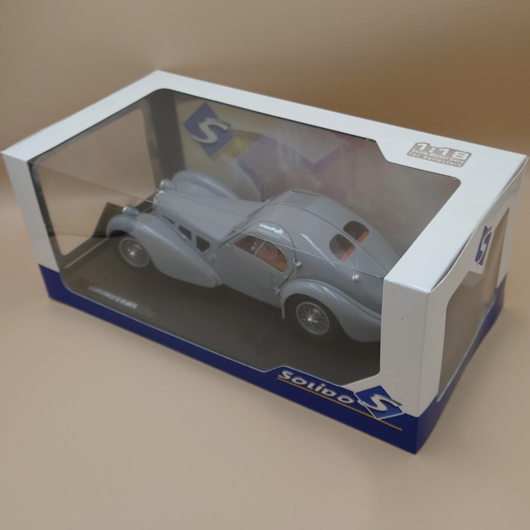1/18 ブガッティ アトランティック タイプ57SC 1937 マットシルバー