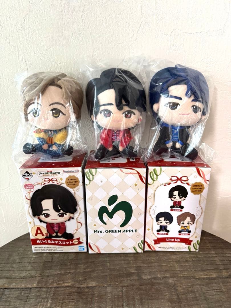 1番くじ Mrs. GREEN APPLE ミセス A賞 ぬいぐるみ コンプ