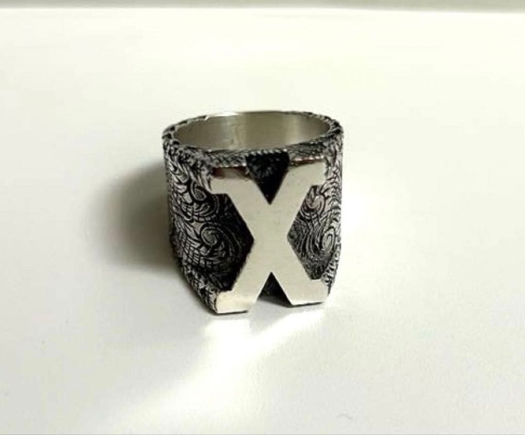 m*a様 GUCCI アルファベット X型リング　L（19号相当）