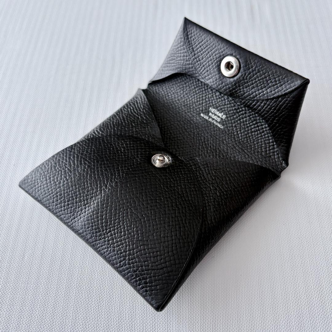 美品 X刻印『エルメス』バスティア エプソン 黒 ブラック ケース