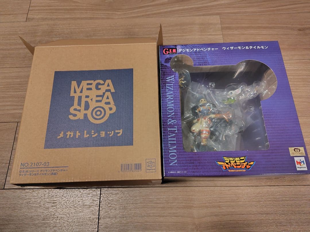 G.E.Mシリーズデジモンアドベンチャー　ウィザーモン&テイルモンフィギュア
