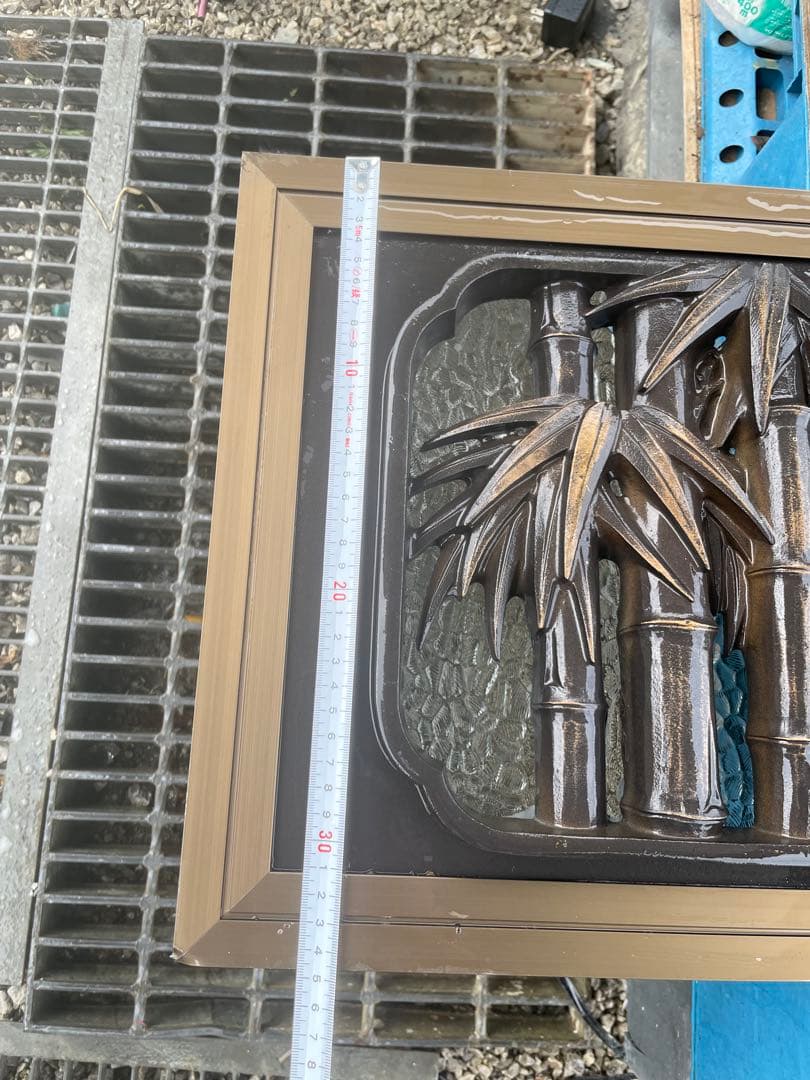 金属彫り 松竹梅 アルミ門扉欄間 164cm 15.5kg