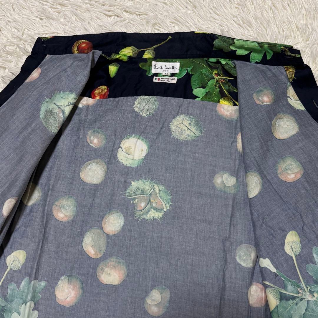 Paul Smith LONDON 長袖シャツ どんぐり 総柄 ネイビー M - メルカリ