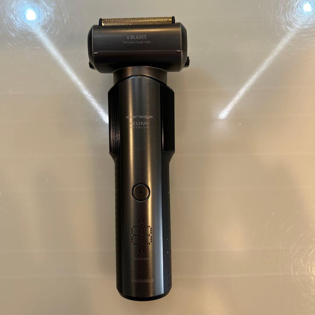 メンズシェーバー 6枚刃 ブラックニッケル マクセルイズミIZF-E863-WK