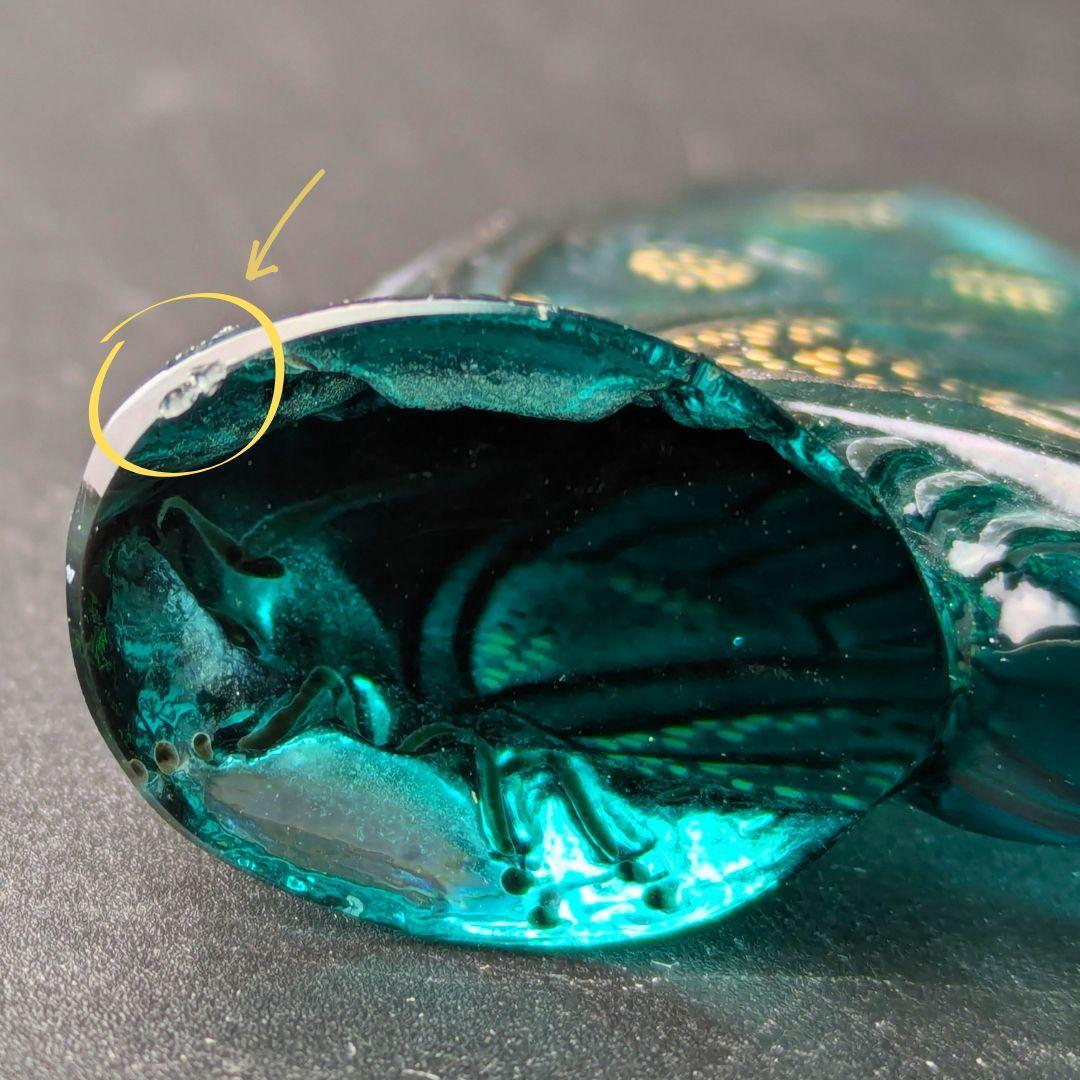 卓上芸術 ラリック 青ガラス彩色 パピヨン蝶オブジェ入手至難 精密