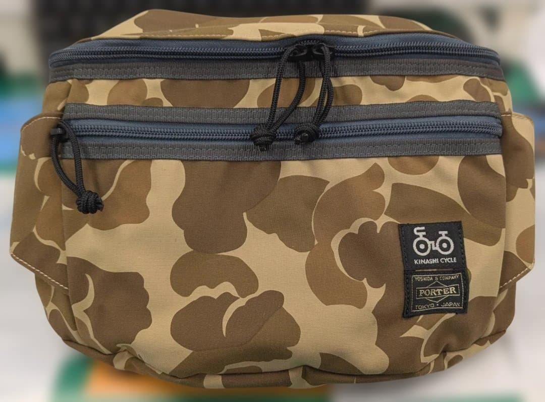 完売品】PORTER × 木梨サイクル コラボ ボディバッグ カモフラ2 美品