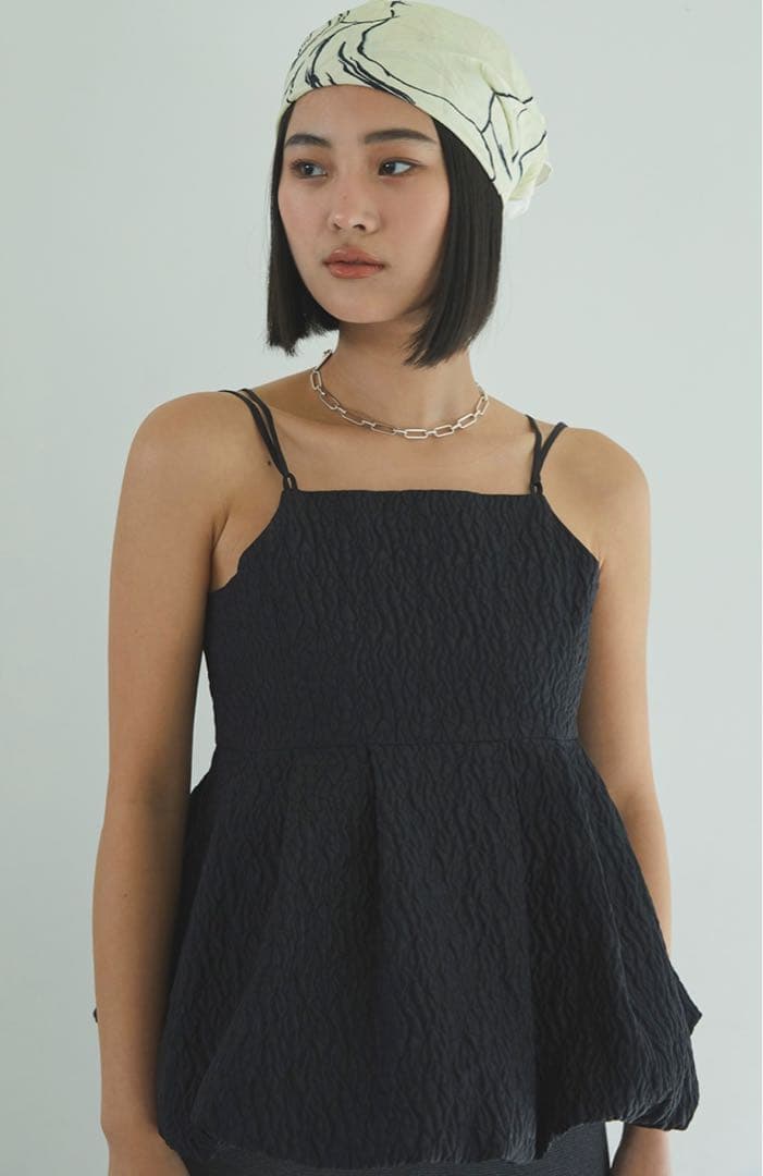 ジャカードペプラムバルーンキャミソール CAVEZA ROSSO カベサロッソ