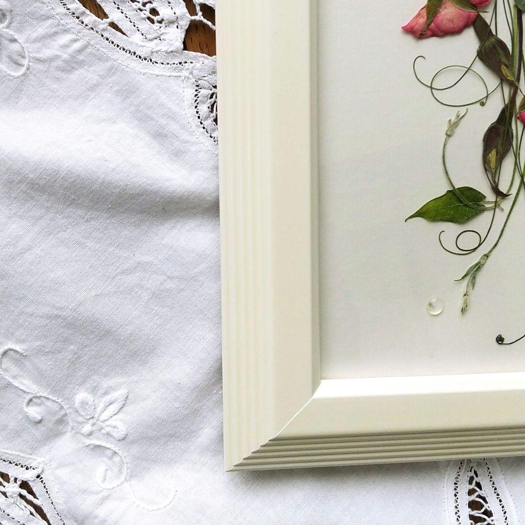 押し花アート✿バラの雫✿押し花額 ブーケ 額装 絵画 インテリア雑貨