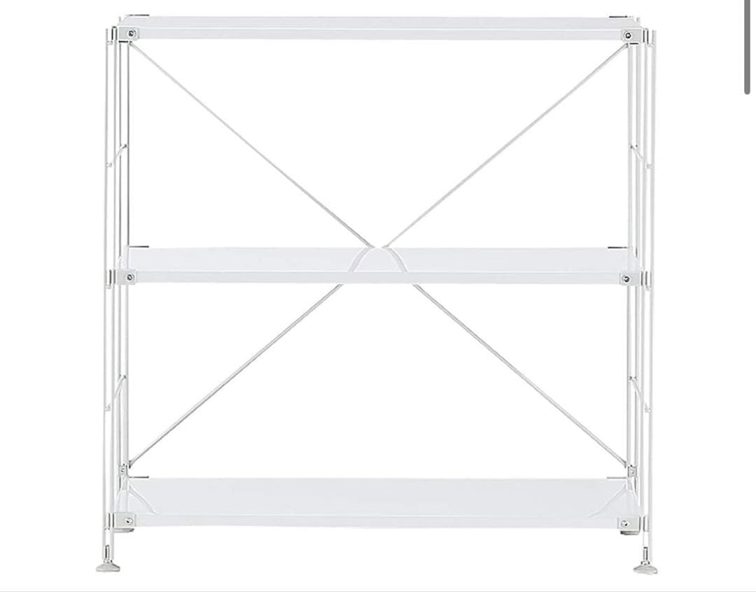 無印良品 スチールユニットシェルフ・スチール棚セット・ワイド・小