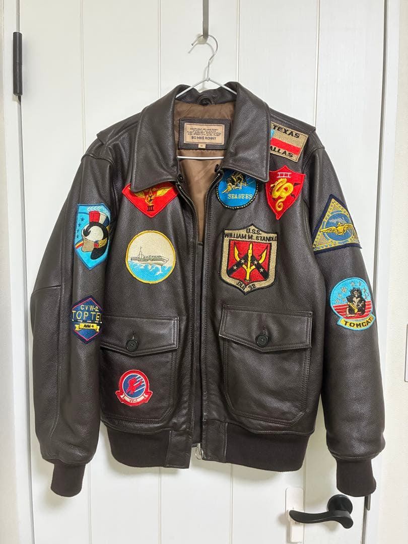 トップガン レザージャケット Bo Mike Ronny M