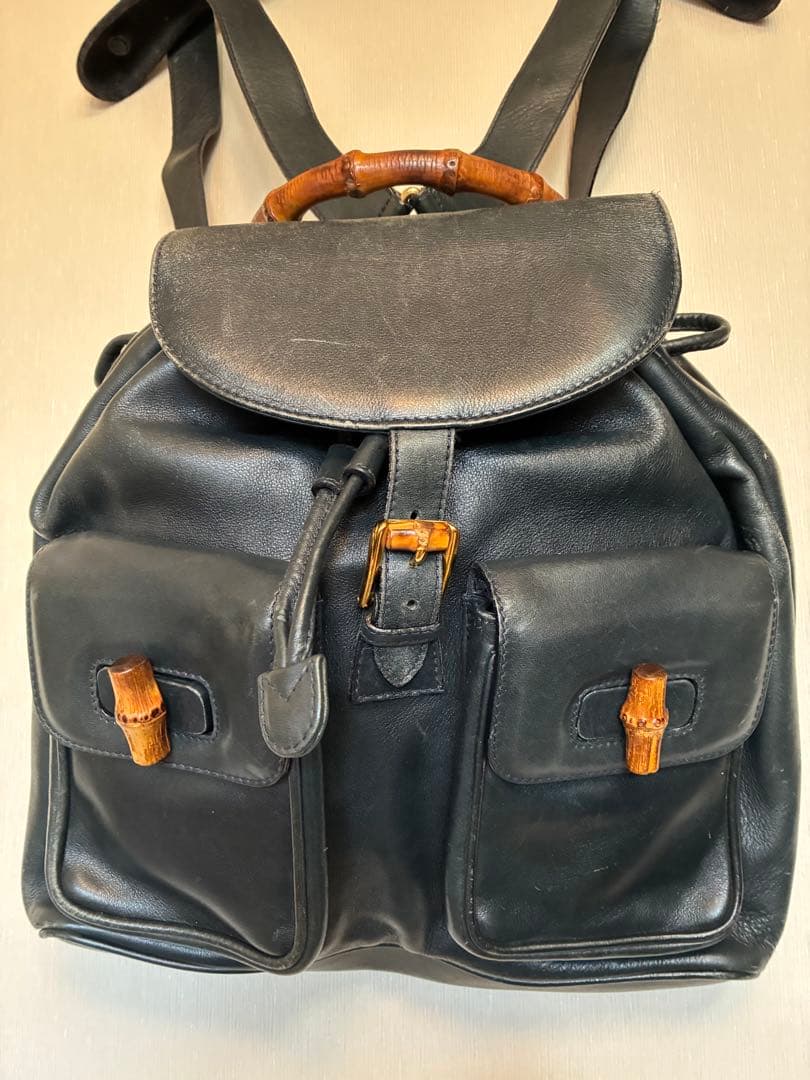 GUCC Iバンブーレザー リュック