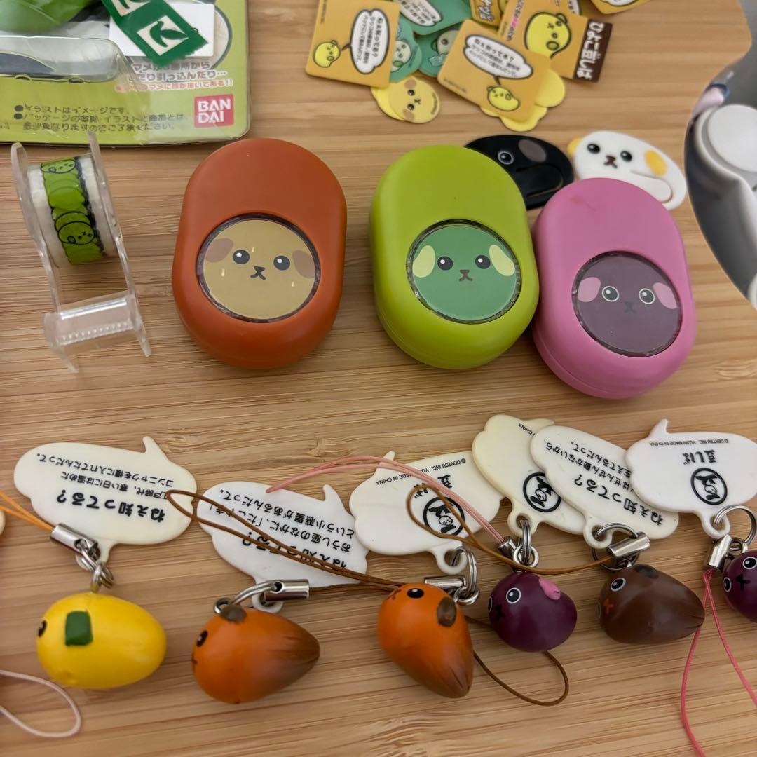 豆しば まめちしき ストラップ グッズまとめ売り ∞エダマメ