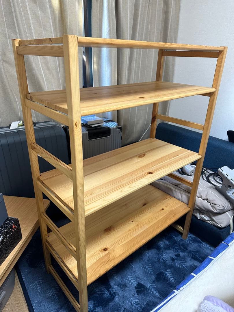 無印良品 パイン材 ユニットシェルフ　棚板4枚 　86cm幅　120 MUJI