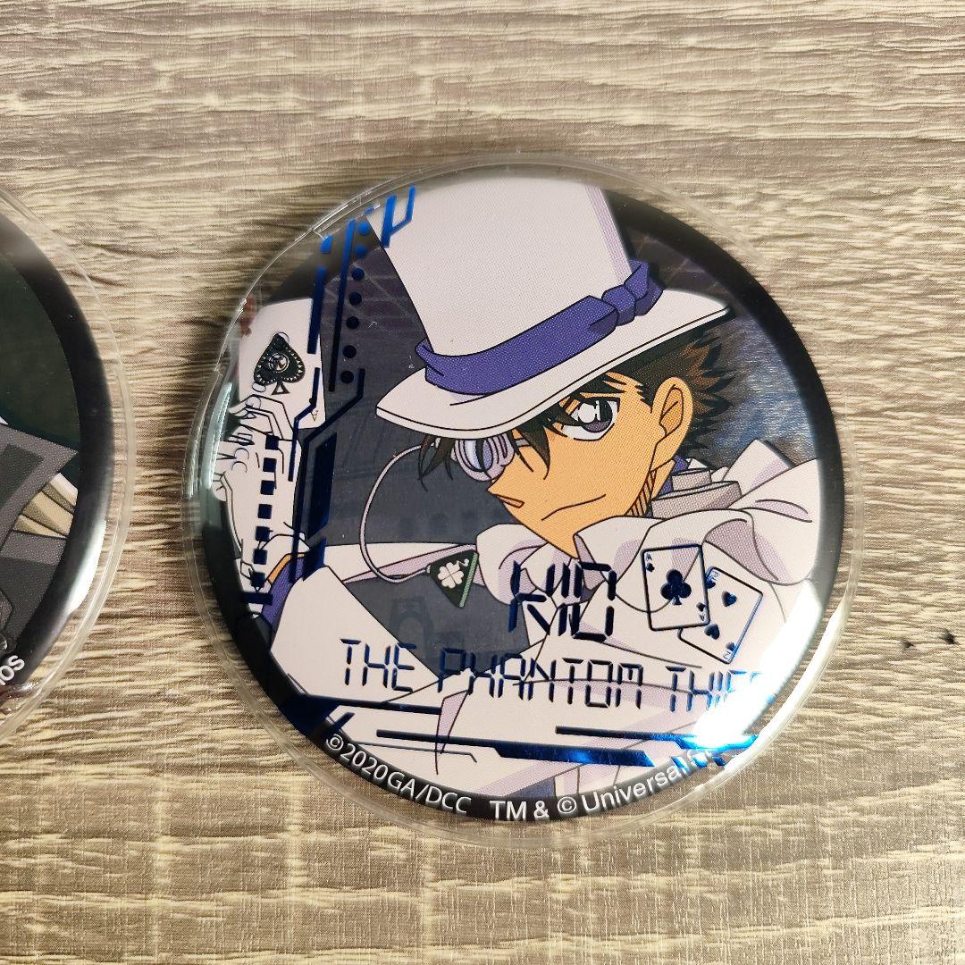 ユニバ USJ 名探偵コナン ジン＆怪盗キッド 缶バッジ 2個セット - メルカリ