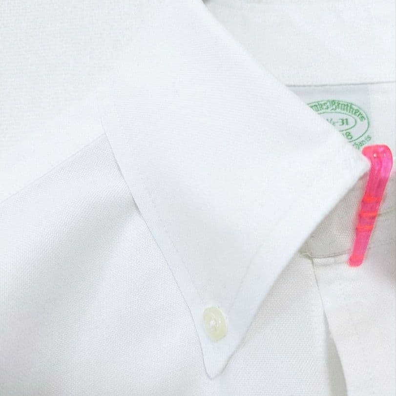 ビンスキー様ご購入 USA製 ブルックスブラザーズ 白 14 1/2-31 - メルカリ