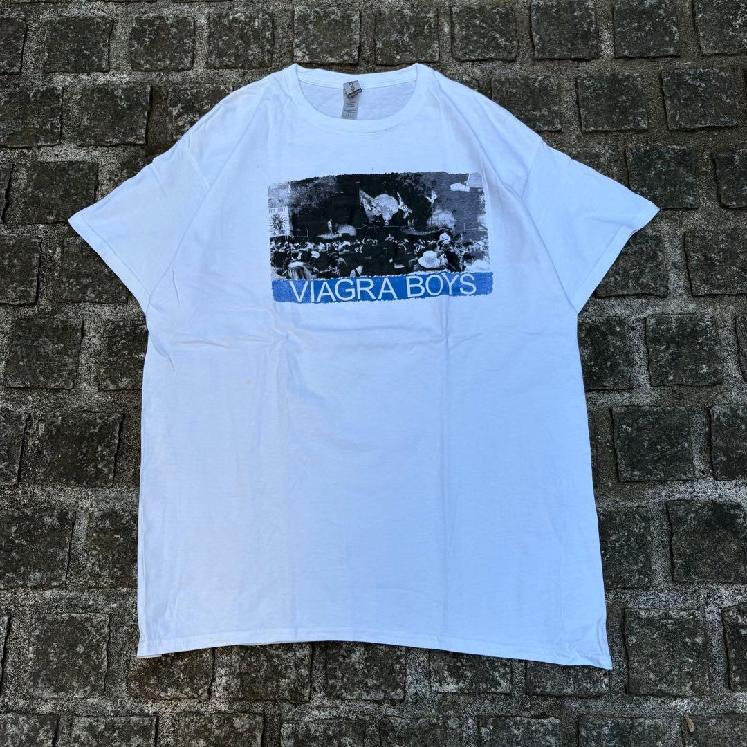 一点物 VIAGRA BOYS 手刷り ブート Tシャツ L - メルカリ