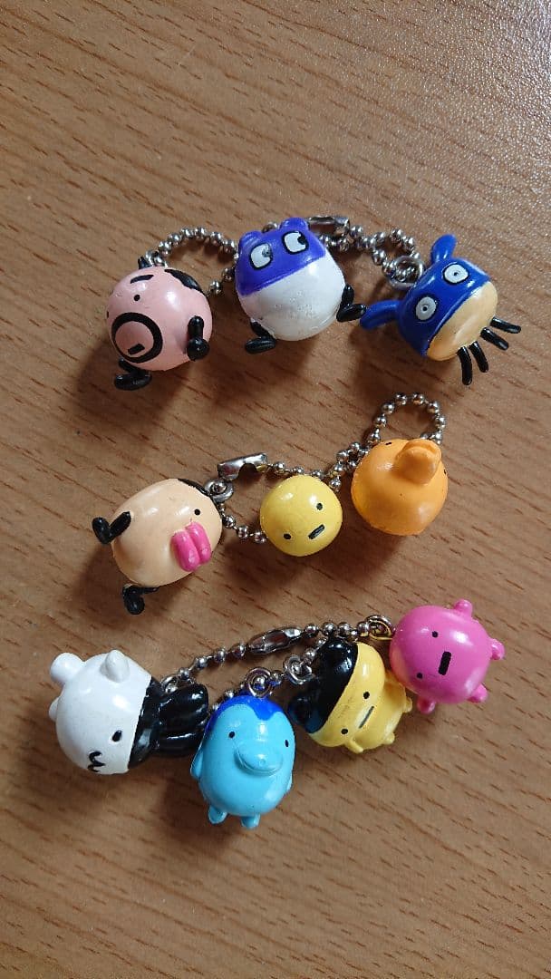 初代/たまごっち トリプルキャラコット キーチェーン/キーホルダー