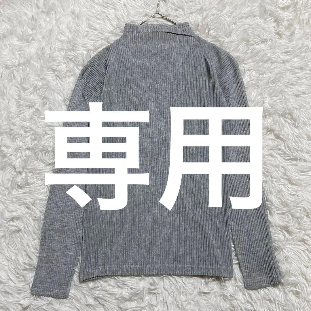 めー ⭐️イッセイミヤケ　モックネック　プリーツカットソー　ドメスティック