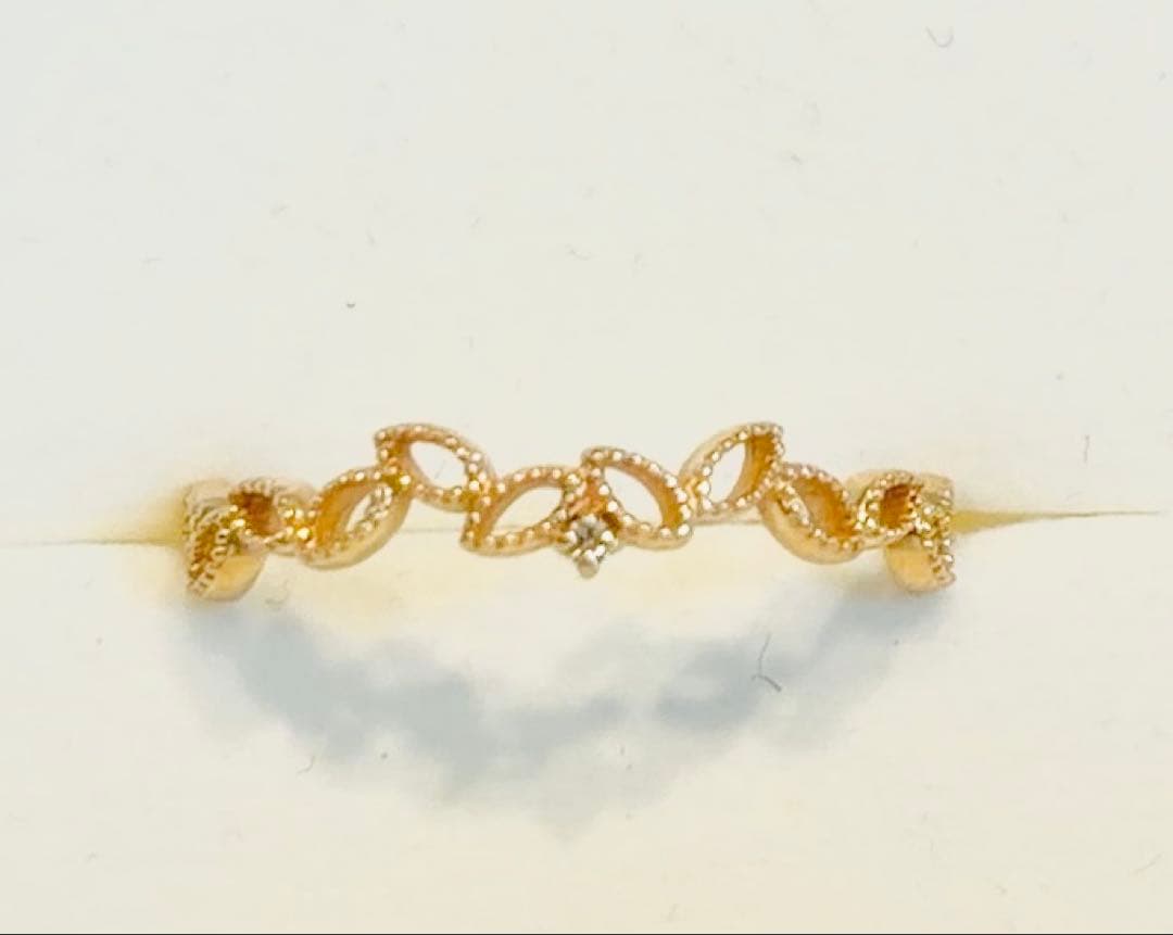 Agete k10 リーフリング　11号