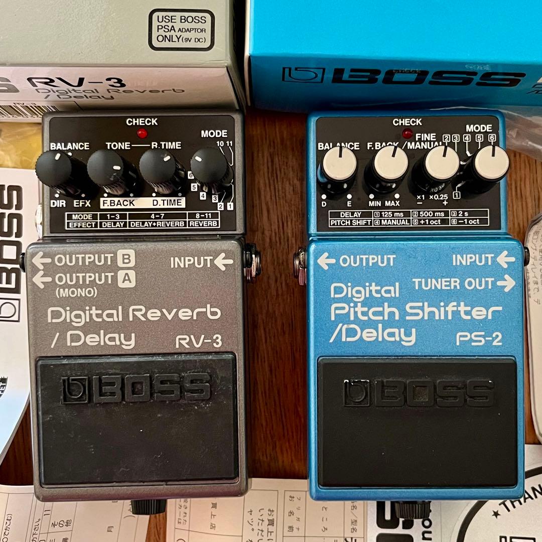 ギター Boss RV-3 + Boss PS-2