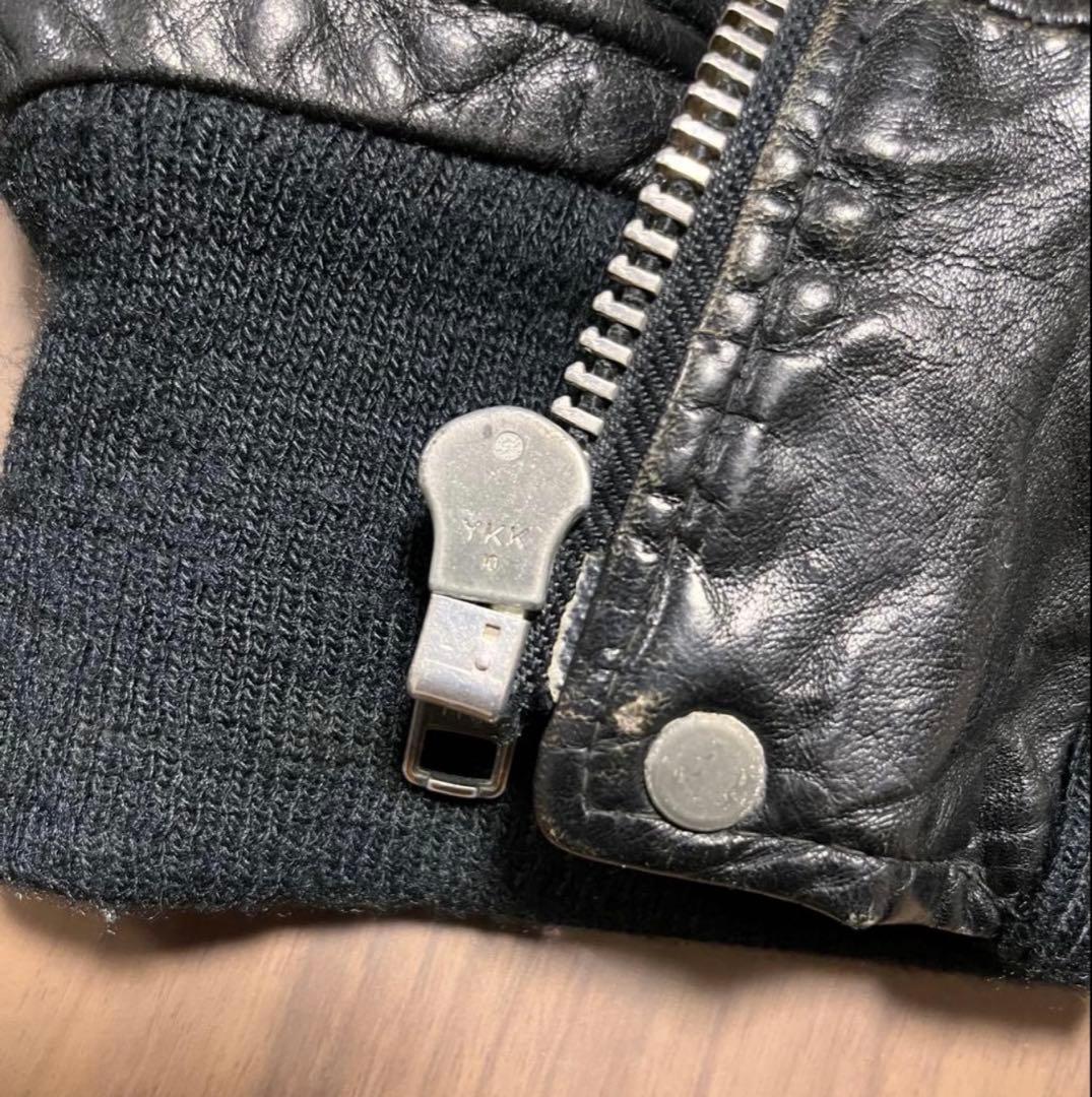 限定値下げショット A2 レザージャケット 46 黒 ブラック フライト