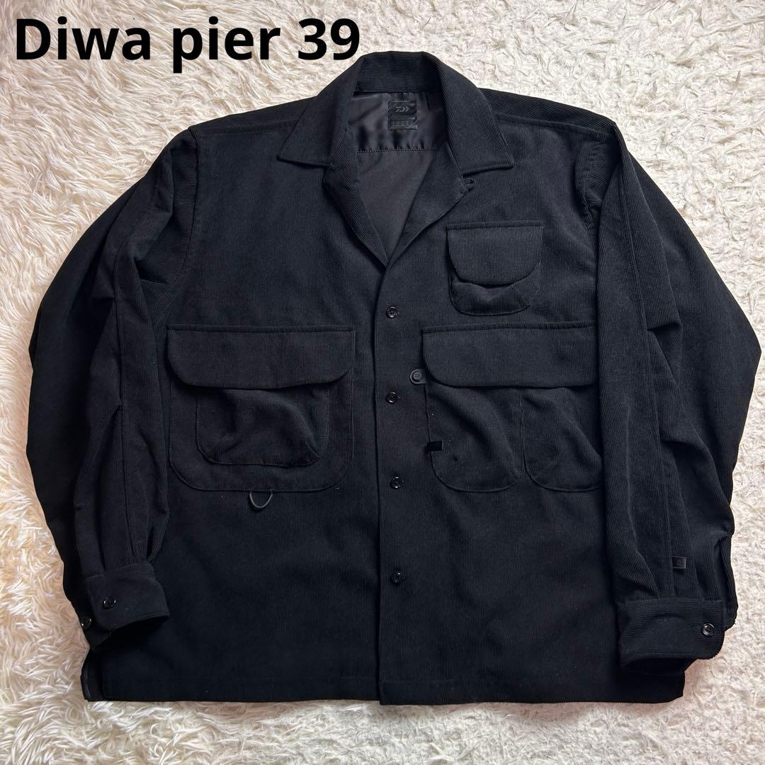 Daiwa pier 39 コーデュロイ シャツ ジャケット ブラック