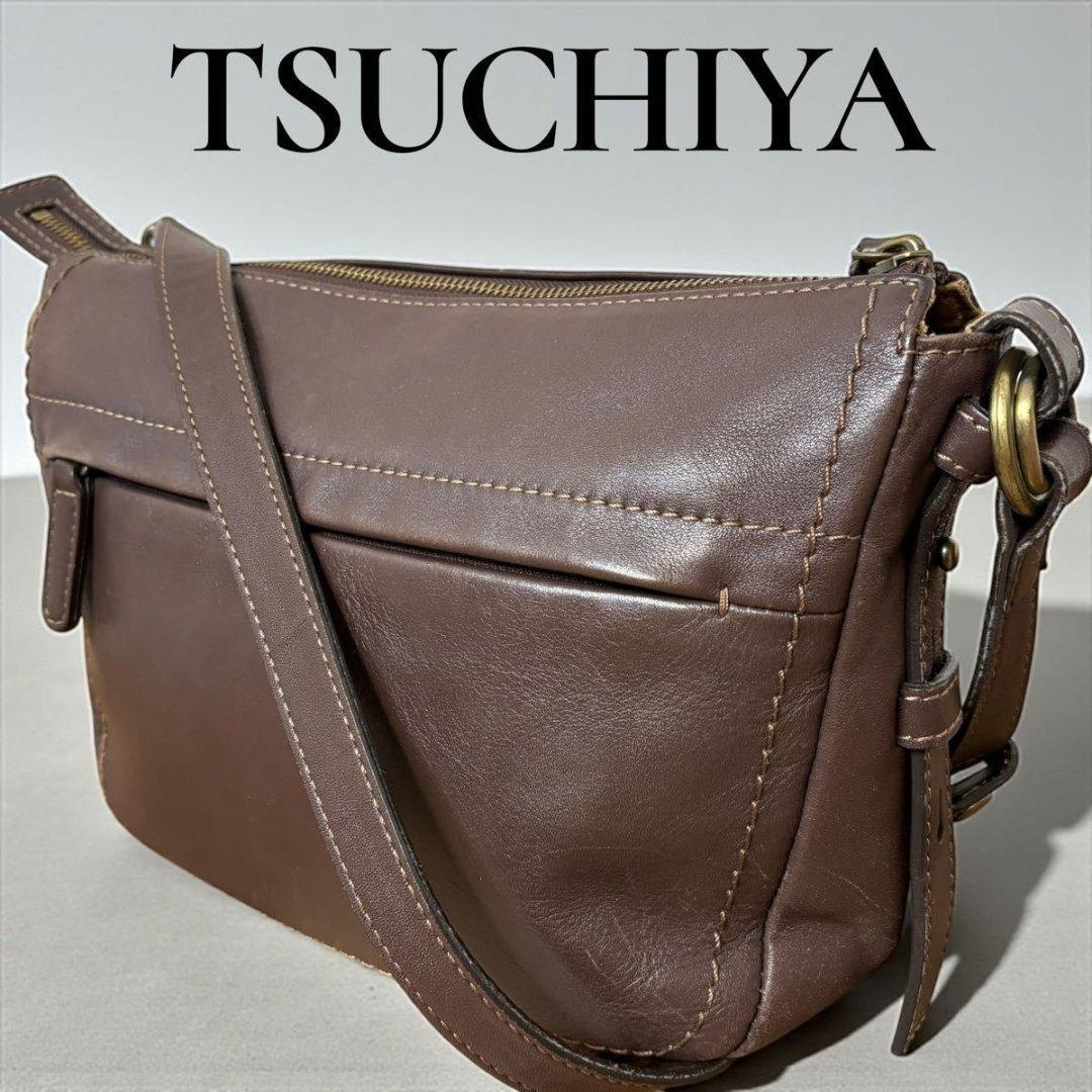 土屋鞄 ショルダーバッグ トーンオイルヌメ ブラウン オールレザー 斜め掛け