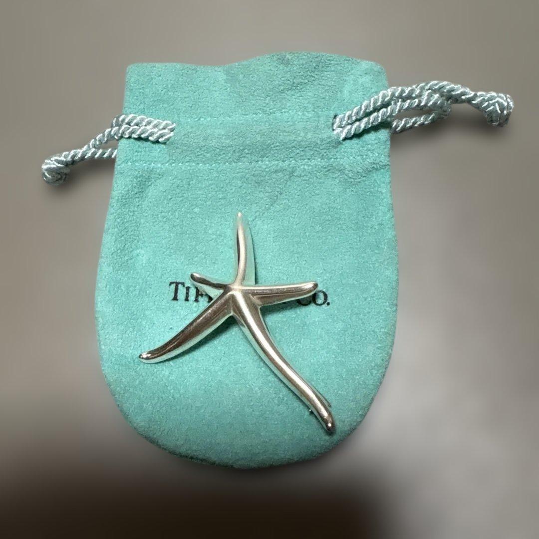 ティファニー シルバー スターフィッシュブローチ ポーチ付き - メルカリ