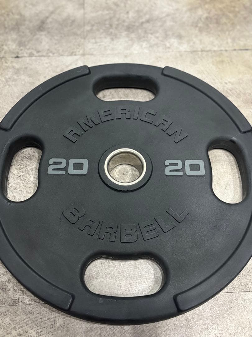 アメリカンバーベル　ウレタンプレート　20kg1枚② Amazon | American Barbell アメリカンバーベル ウレタンプロシリーズ