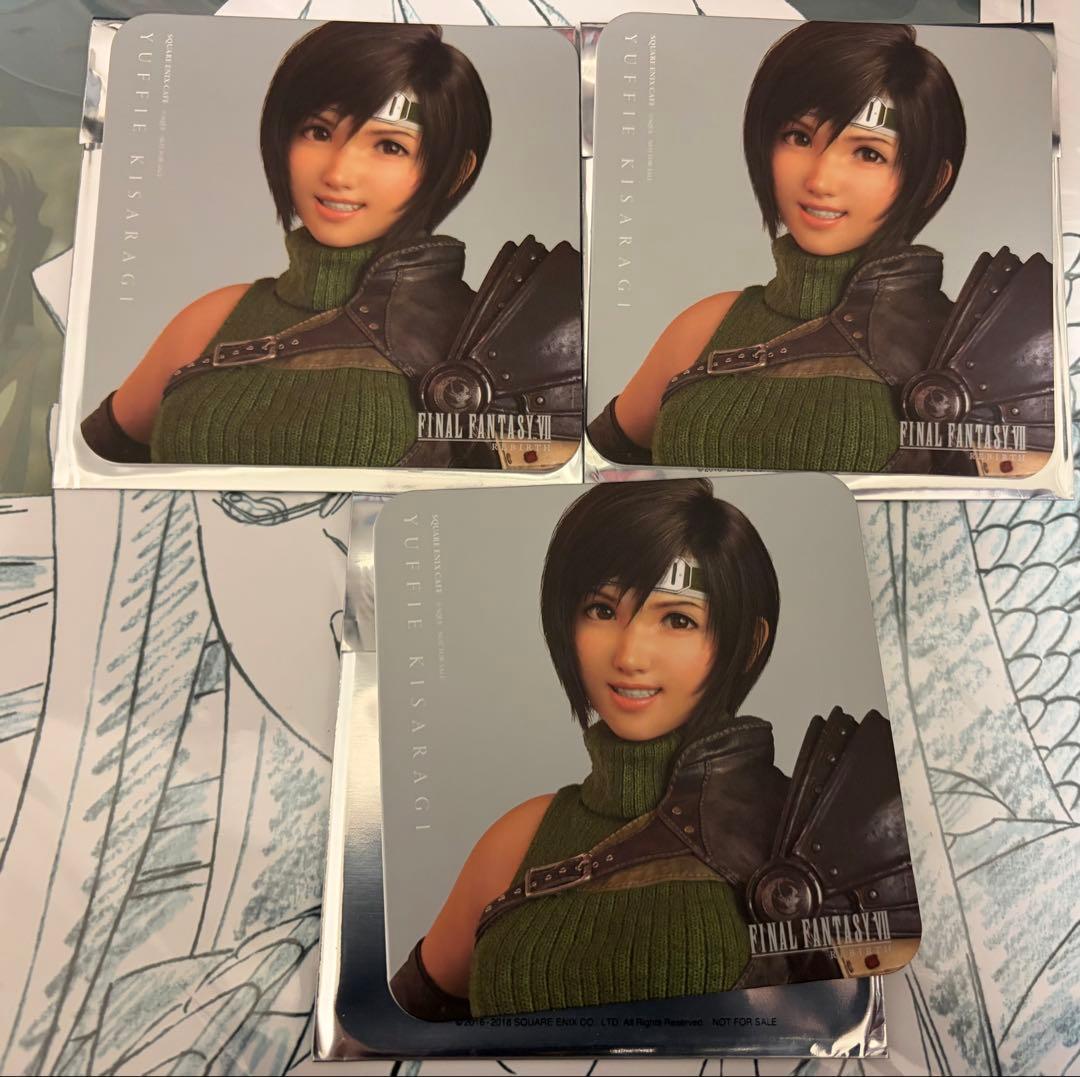 スクエニカフェ コースター FF7 ユフィ SQUARE ENIX CAFE - メルカリ