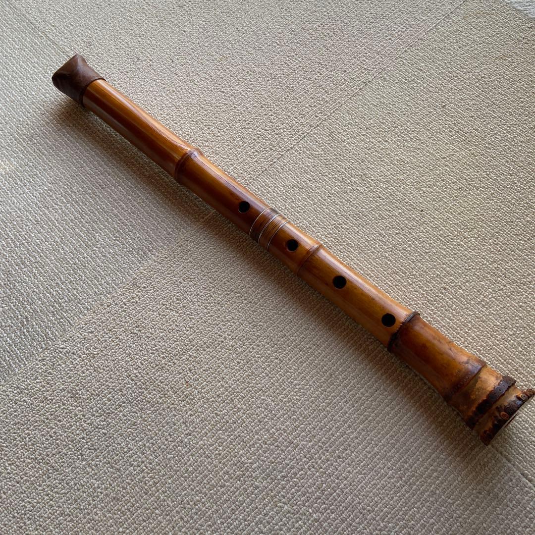 171 尺八　一尺八寸管　銘精華三印