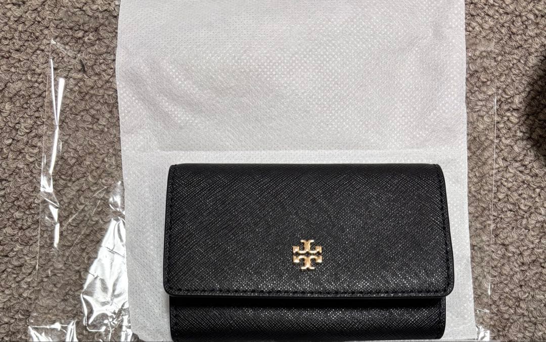 TORY BURCH ブラック 三つ折りキーケース