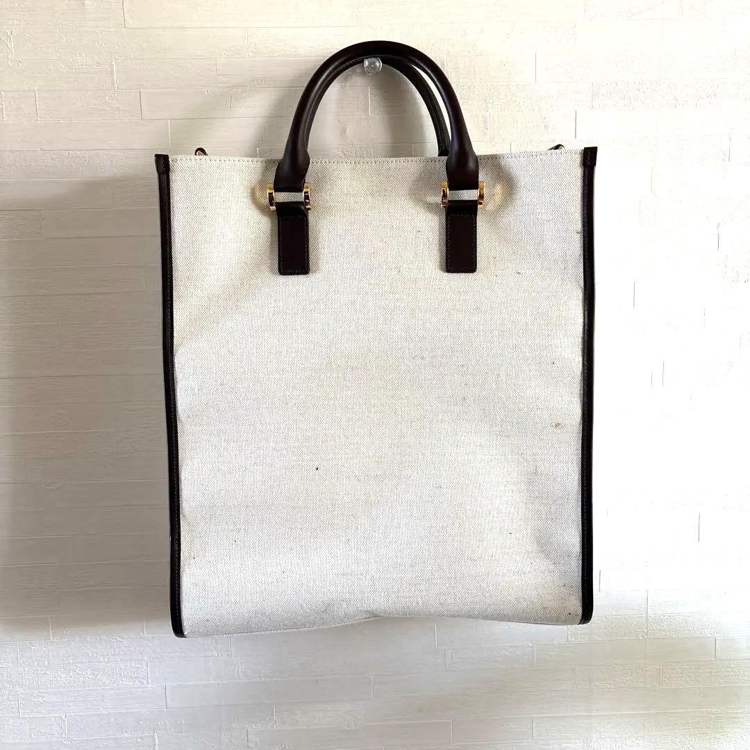 バッグ CTHY LEATHER JUTE TOTE BAG