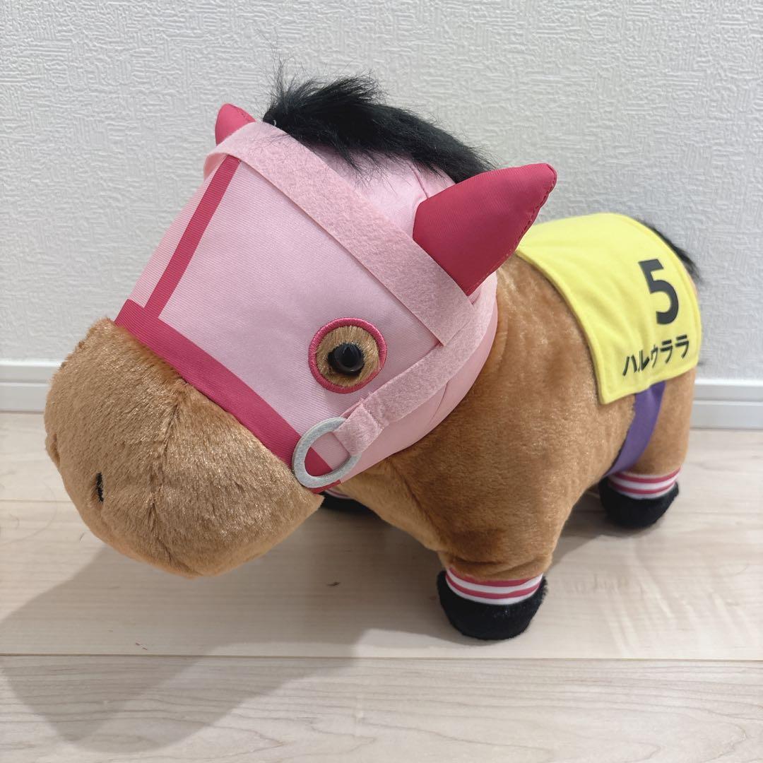 サラブレッドコレクション ふわふわbig ぬいぐるみ ハルウララ タグ付き】ハルウララ ぬいぐるみ サラブレッドコレクション BIG