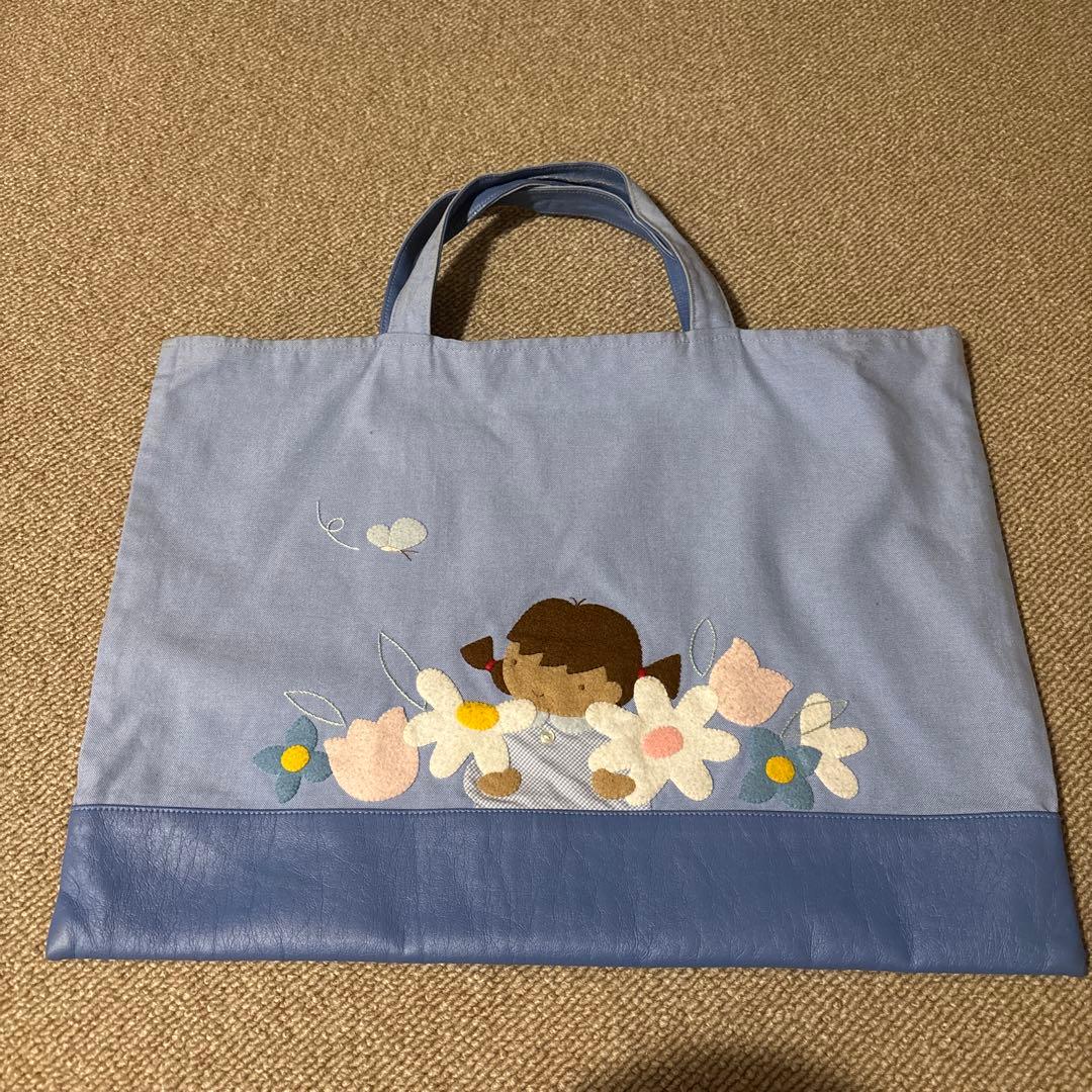 ファミリア水色お稽古バッグ