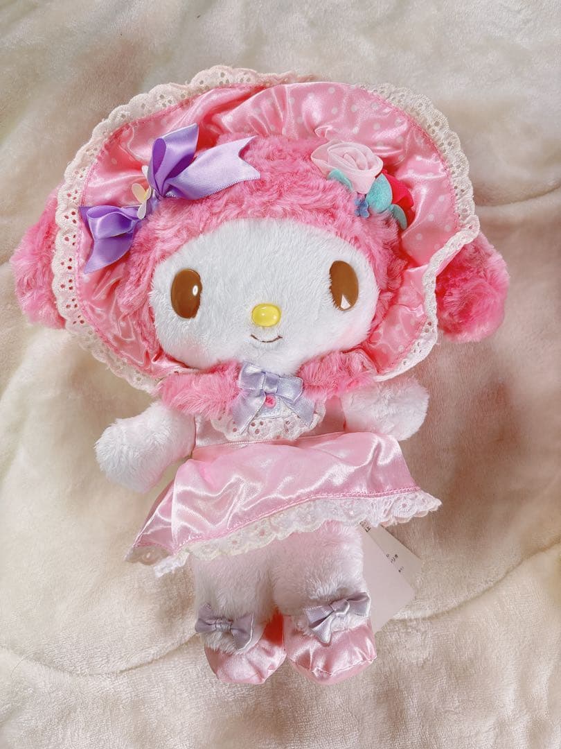 希少レア タグ付き マイメロディ40周年記念 ローズラビリンスぬいぐるみ