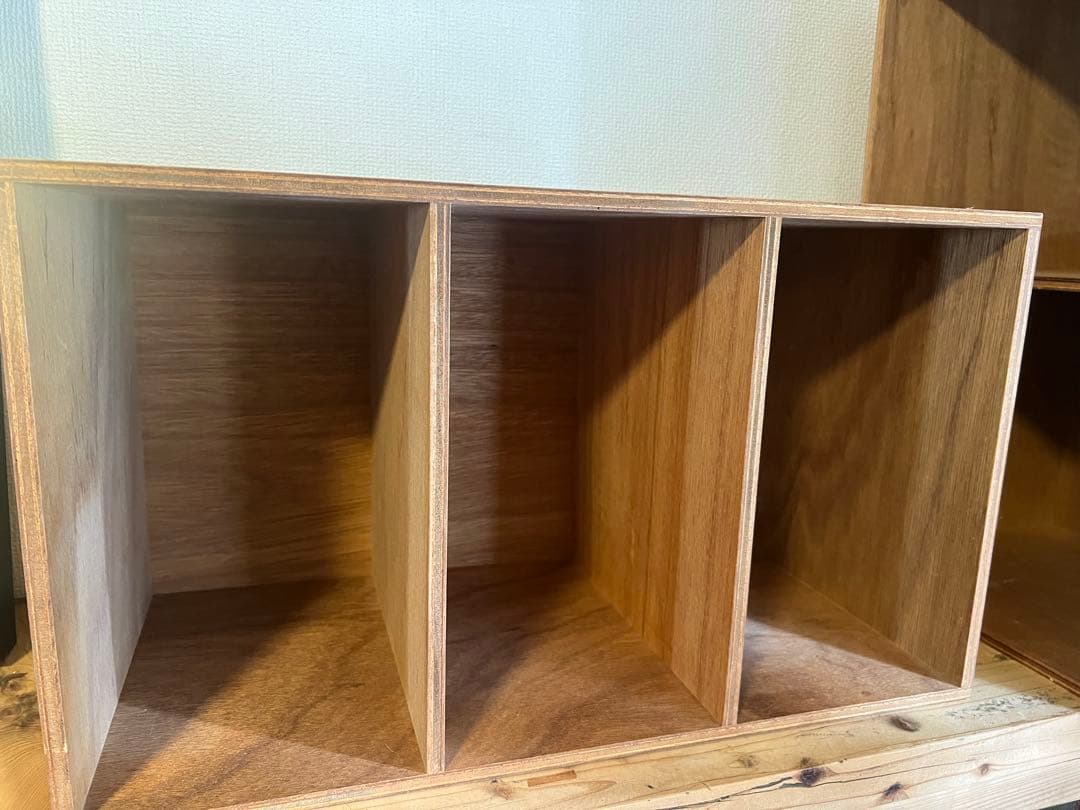 きなこ LAUAN SHELVES 02 3列・ナチュラル×2個