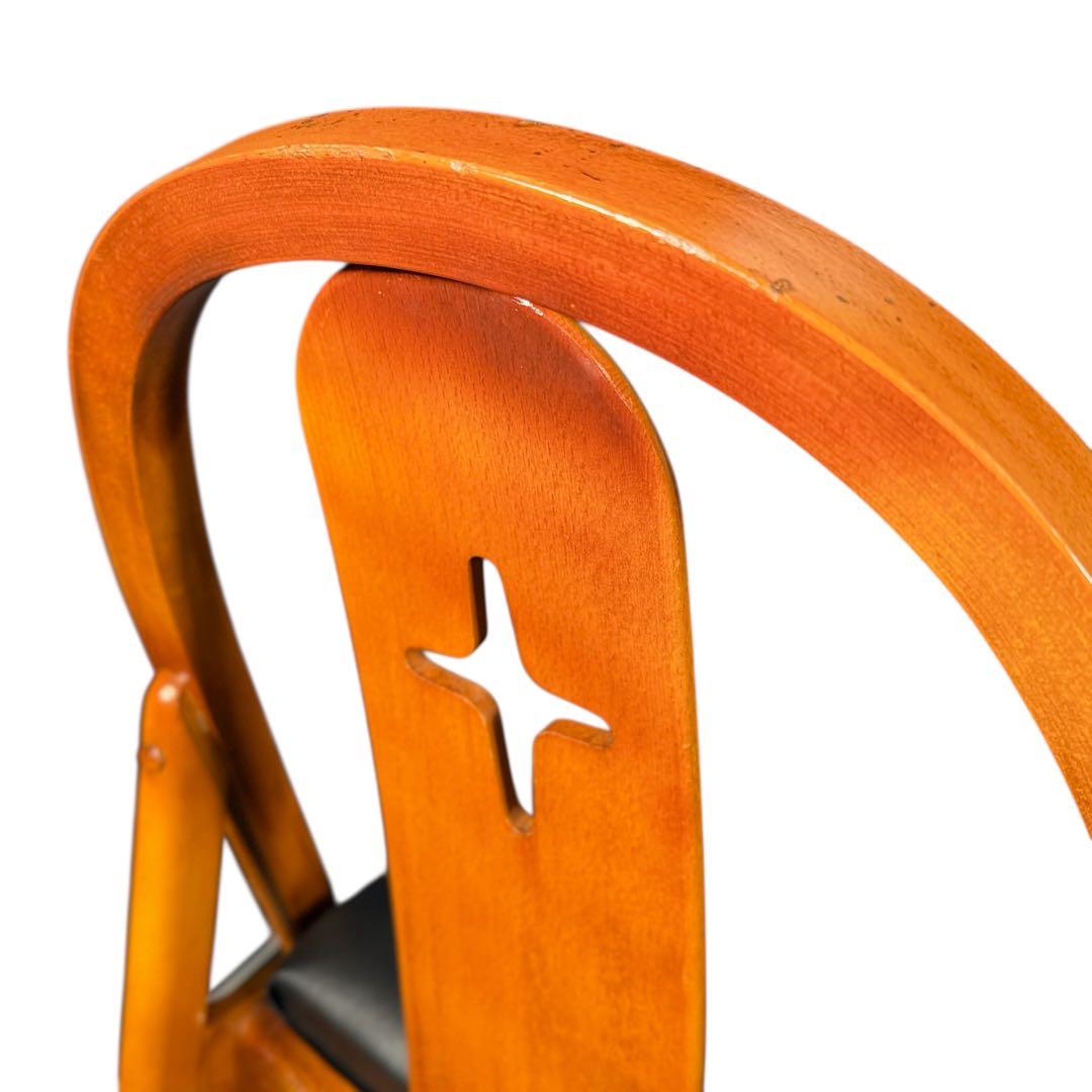 HR614 【希少デザイン】 karimoku チャーチ 十字 チェア - メルカリ