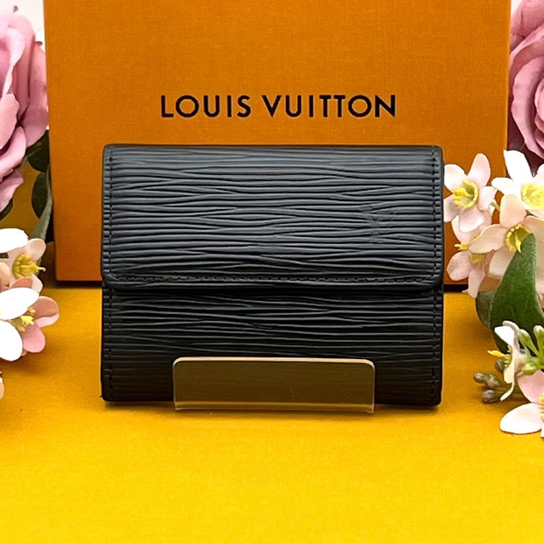 ルイヴィトン　ラドロー　エピ　ミニ財布　ケース　ノワール LOUIS VUITTON - 【極美品】 ルイヴィトン ラドロー エピ ノワール