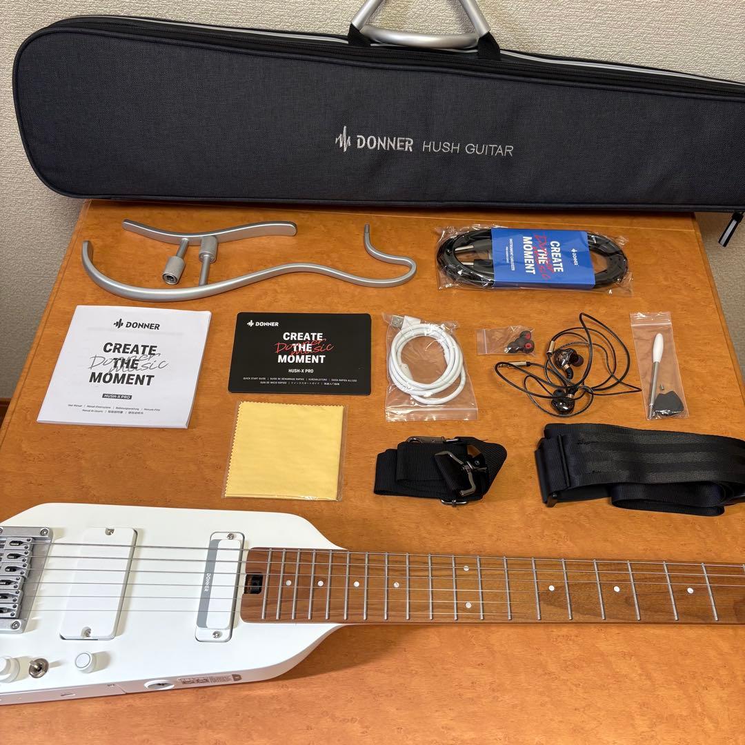 DONNER HUSH X PRO ホワイト Amazon.co.jp: Donner HUSH X PRO エレキギターキット - スマート