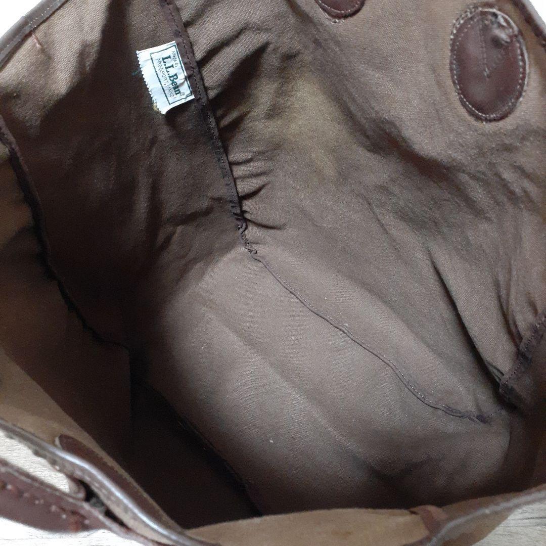 L.L.Bean　エルエルビーン　トートバッグ　ブラウン　ギザタグ　ビンテージ