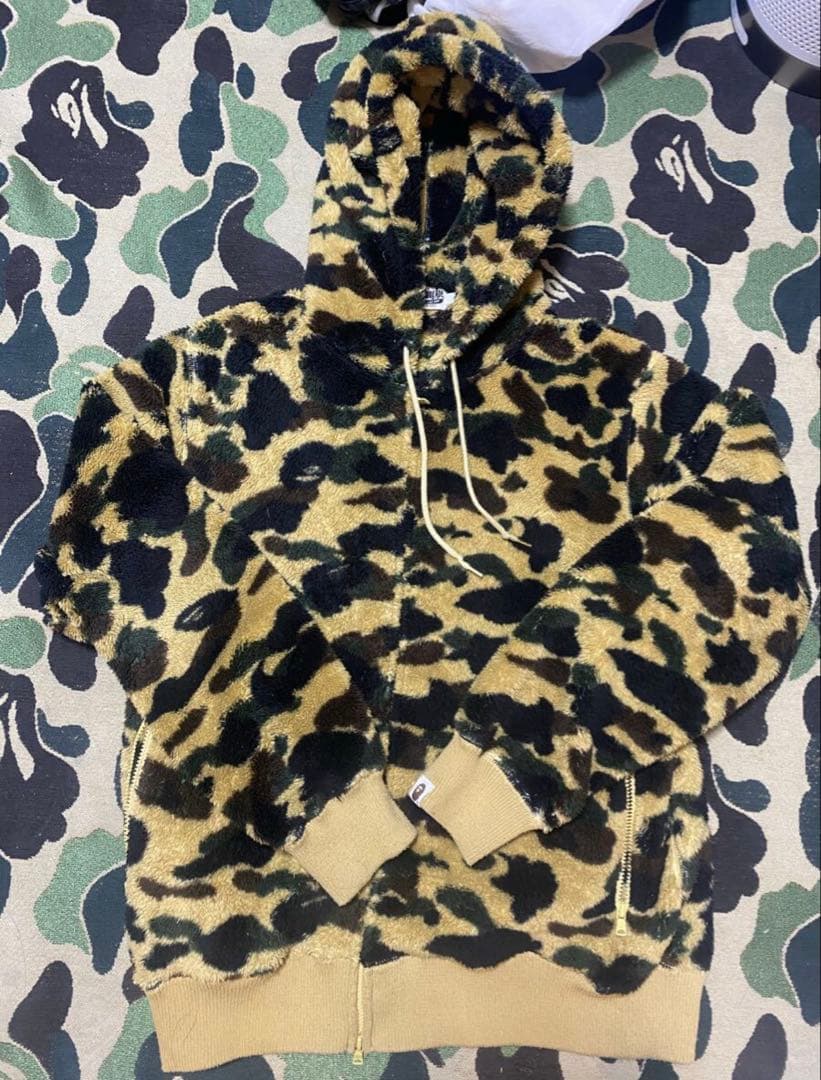 A bathing ape ボア パーカー XL